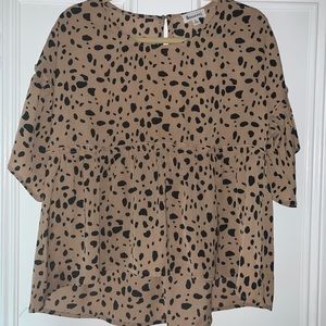 &Merci Top with Ruffle Sleeves